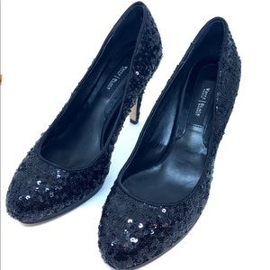 Sequined Platform Heel